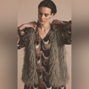 Summum Gilet Faux Fur Vest in Gray size Medium